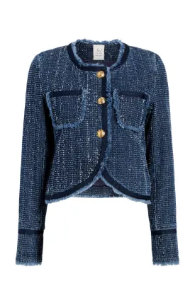 Boucle Denim Zanda Jacket