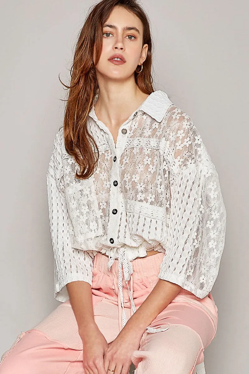 Exquisite Lace Jacket Top