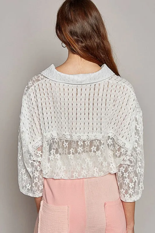Exquisite Lace Jacket Top