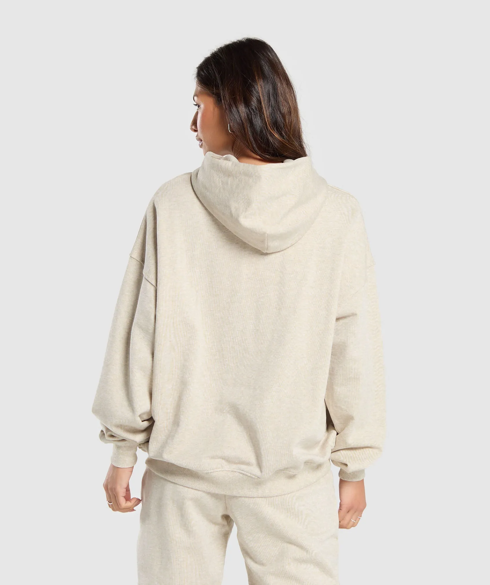 Gymshark Rest Day Sweats Hoodie - Beige Marl