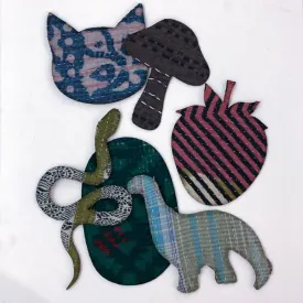Iron-on Kantha Patches - Medium
