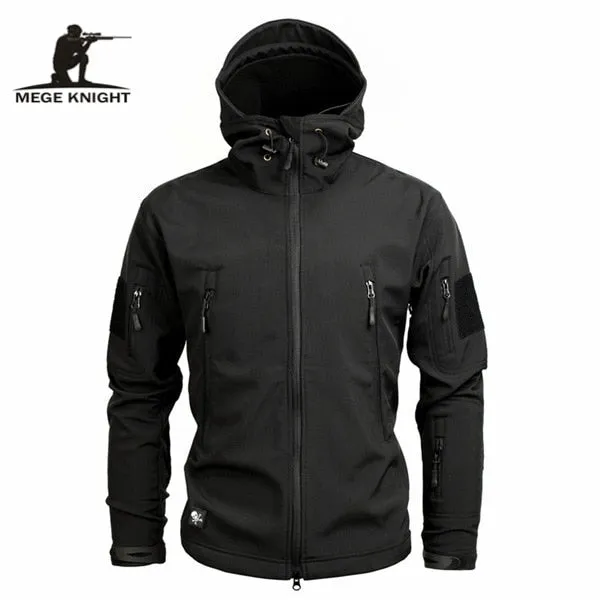 Mege Brand Clothing Camouflage Fleece Jacket