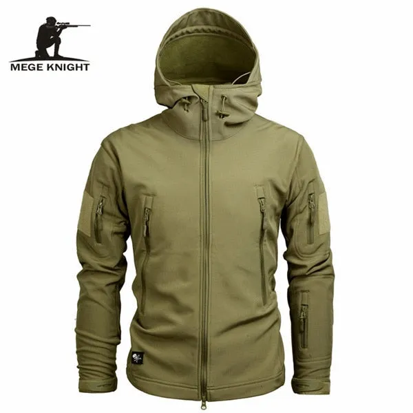 Mege Brand Clothing Camouflage Fleece Jacket