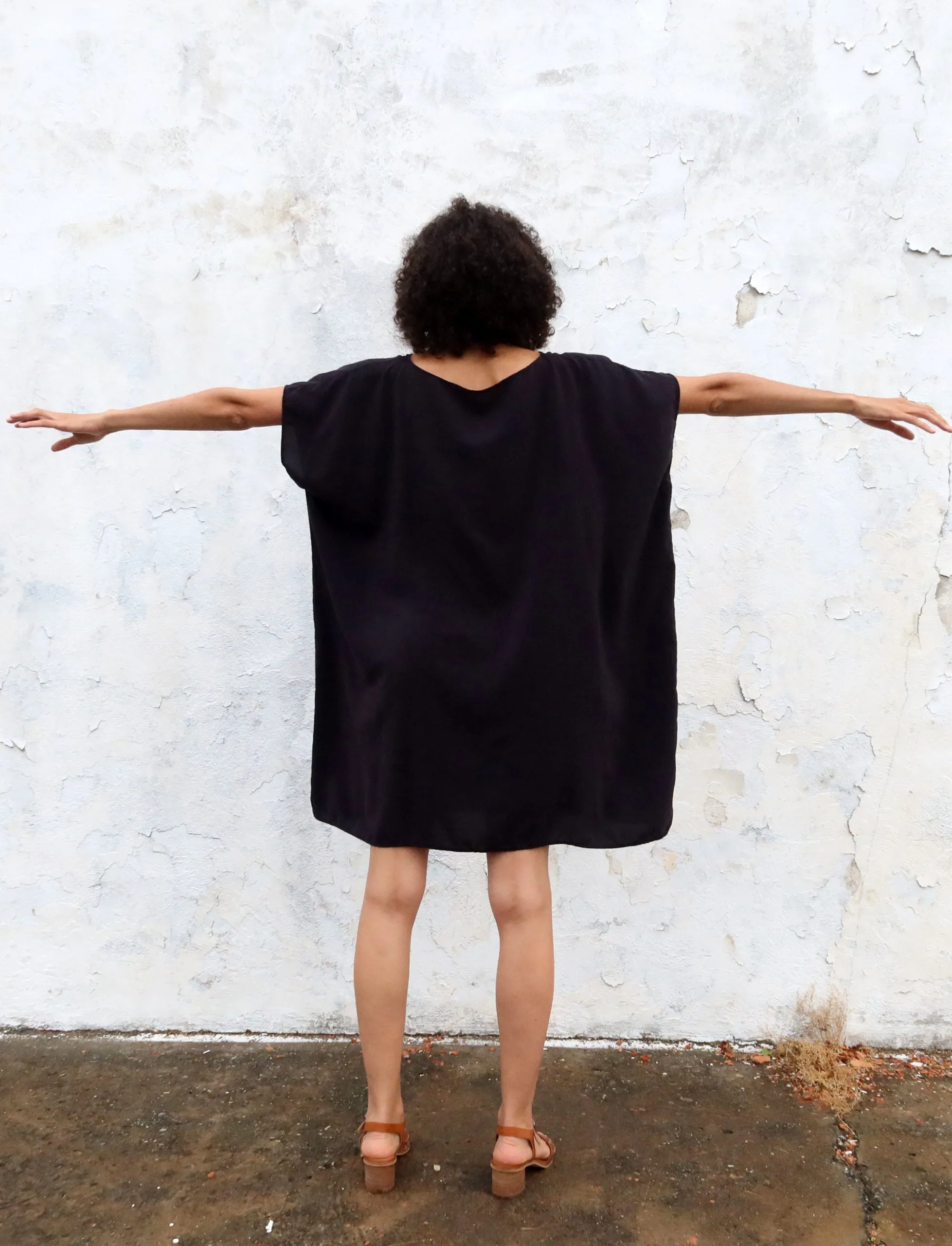 Silk Boat Short Kaftan