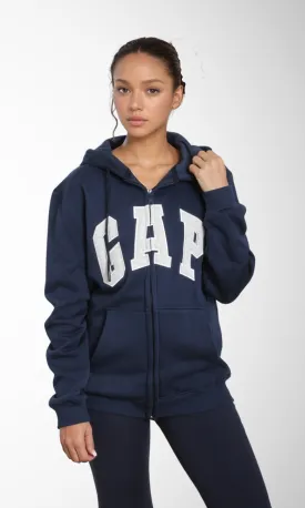 Women Zip-Up Hoodie (Dark Blue)